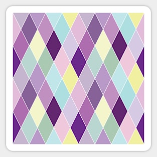 Purple Diamonds Sticker